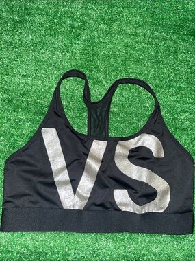 Victoria's Secret Sport The Player Racerback Sports Bra Glitter Print